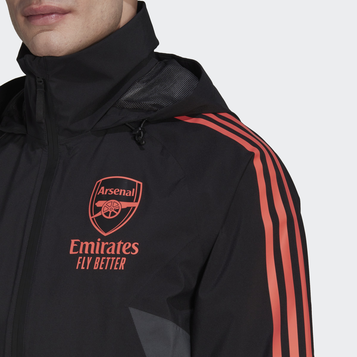 Adidas Arsenal Condivo 22 Rain Jacket. 6