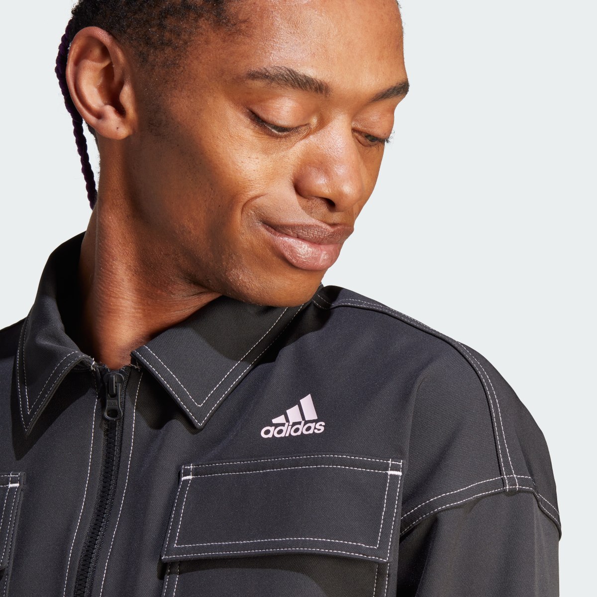 Adidas Dance 3-Stripes Crop Jacket. 5