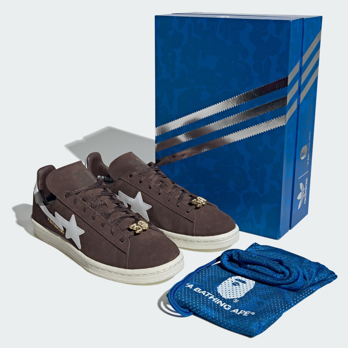 Adidas Campus 80s BAPE Shoes. 9