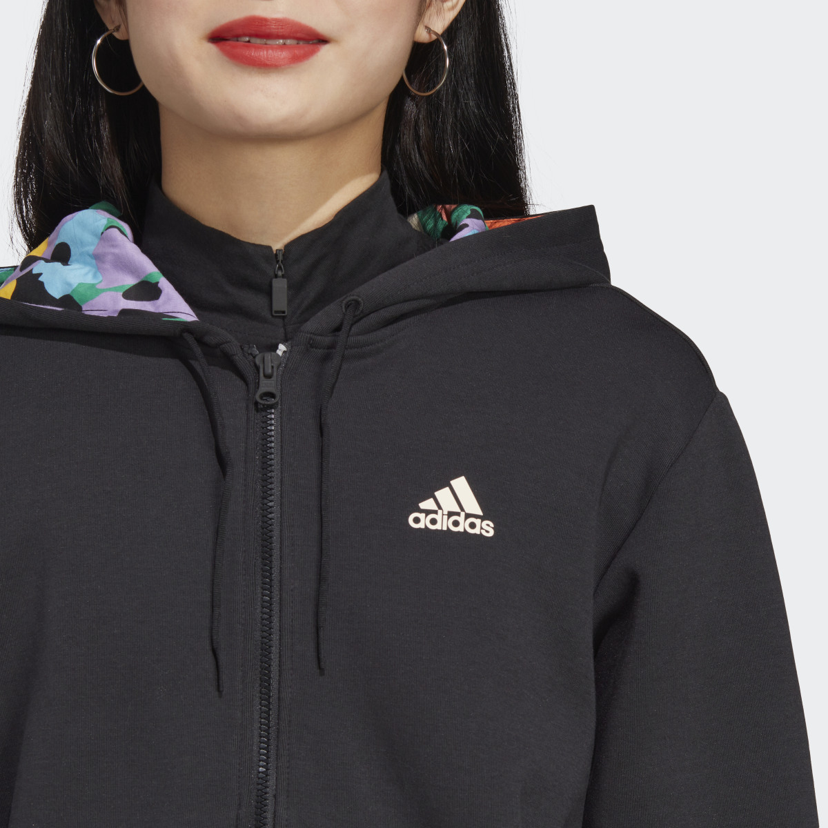 Adidas Felpa con cappuccio Graphic Full-Zip. 6