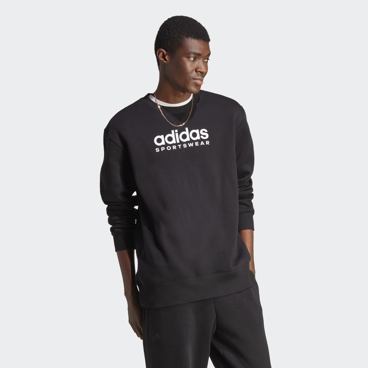Adidas All SZN Fleece Graphic Sweatshirt. 5
