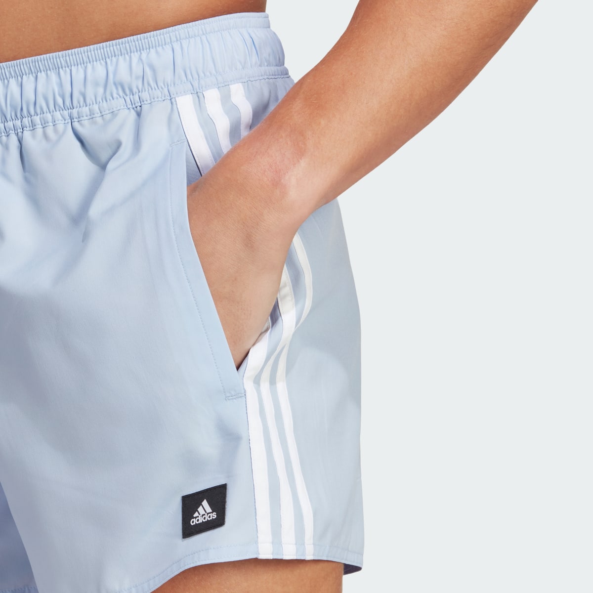 Adidas 3-Stripes CLX Very-Short-Length Swim Shorts. 5
