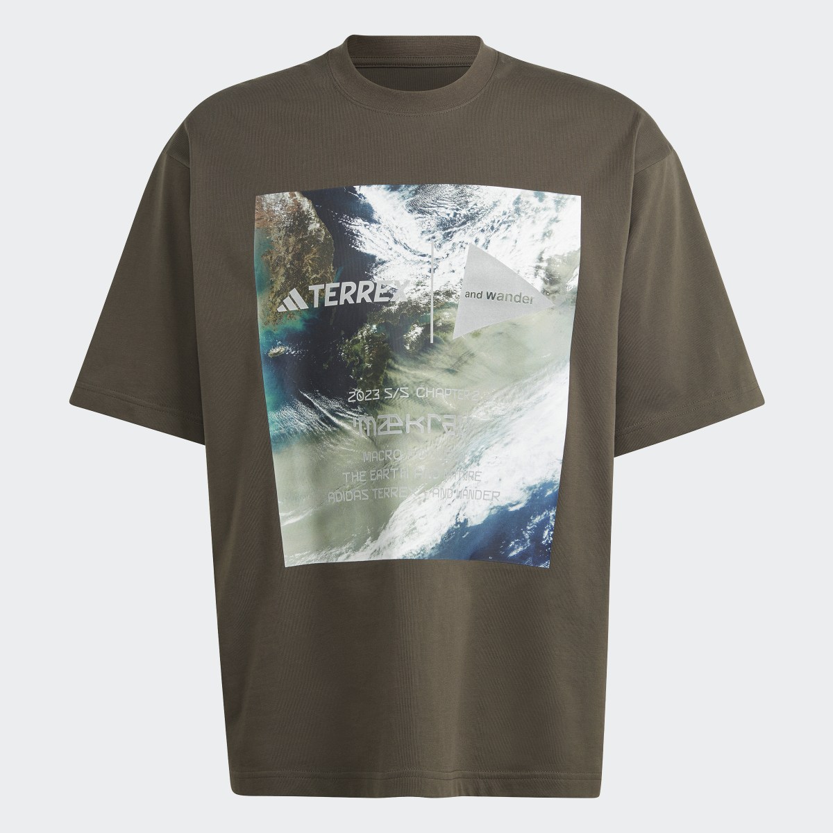 Adidas T-shirt Terrex + and wander Graphic (Neutral). 5