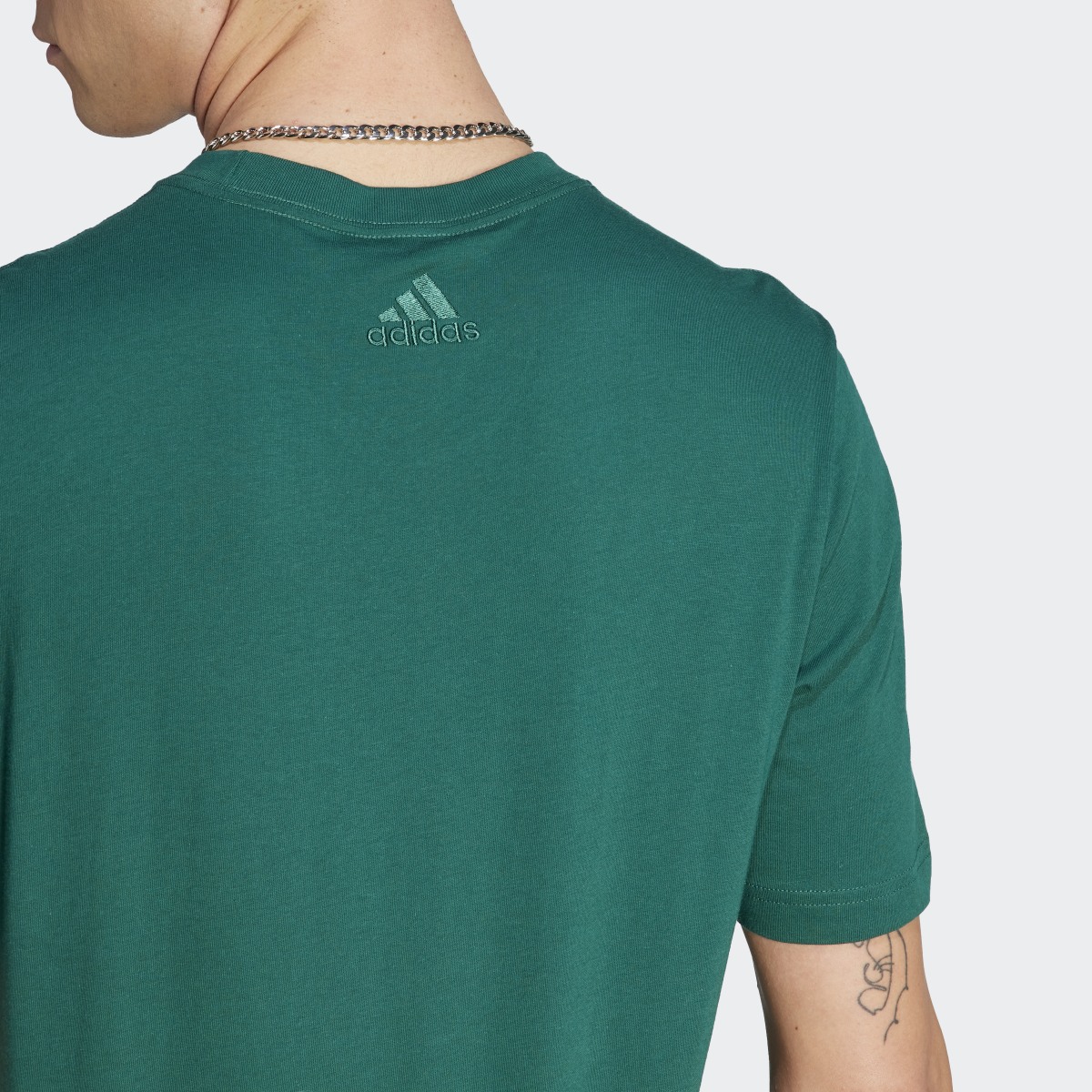 Adidas Essentials Single Jersey Linear Embroidered Logo Tee. 7