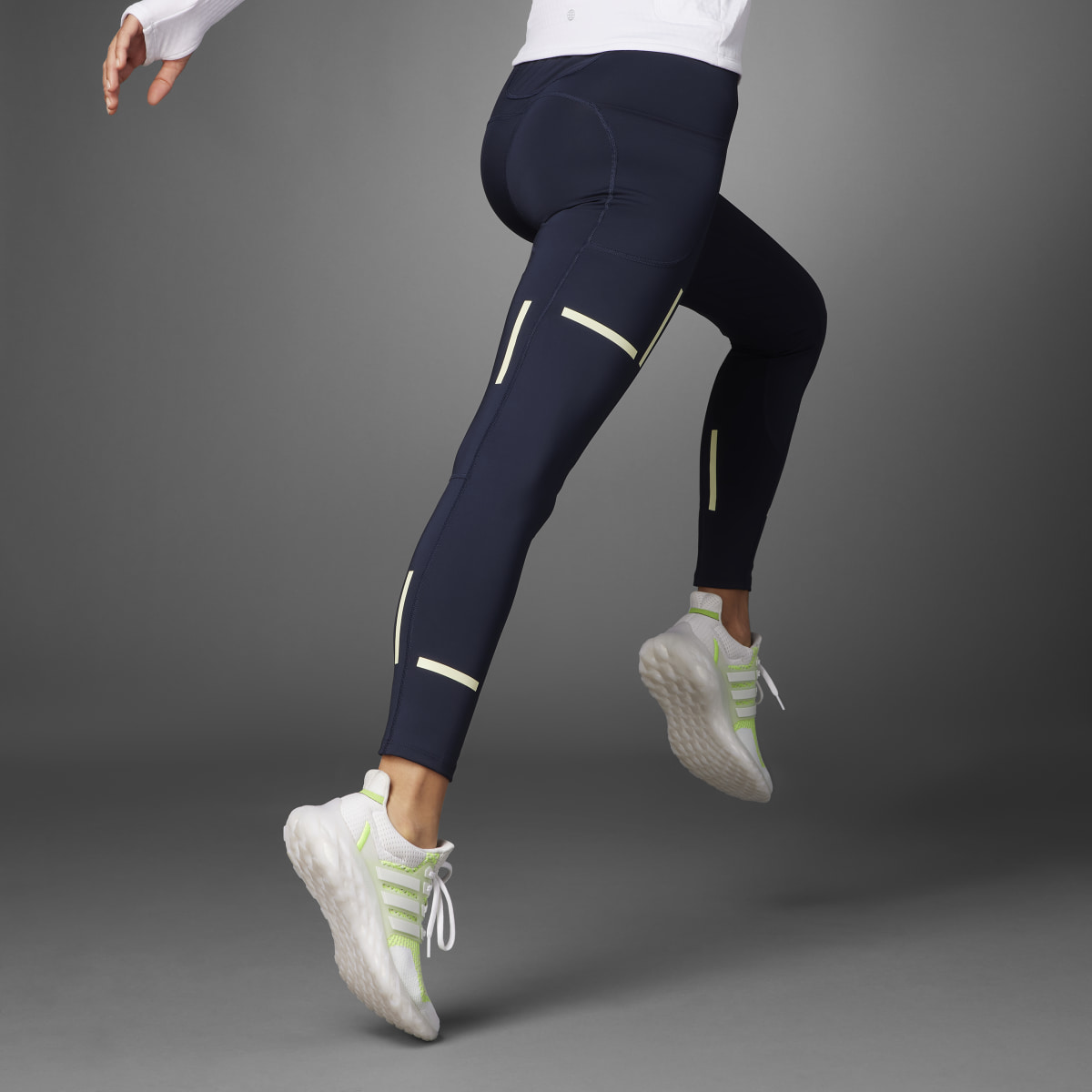 Adidas Fast Impact Reflect At Night X-City Full-Length Running Leggings. 5
