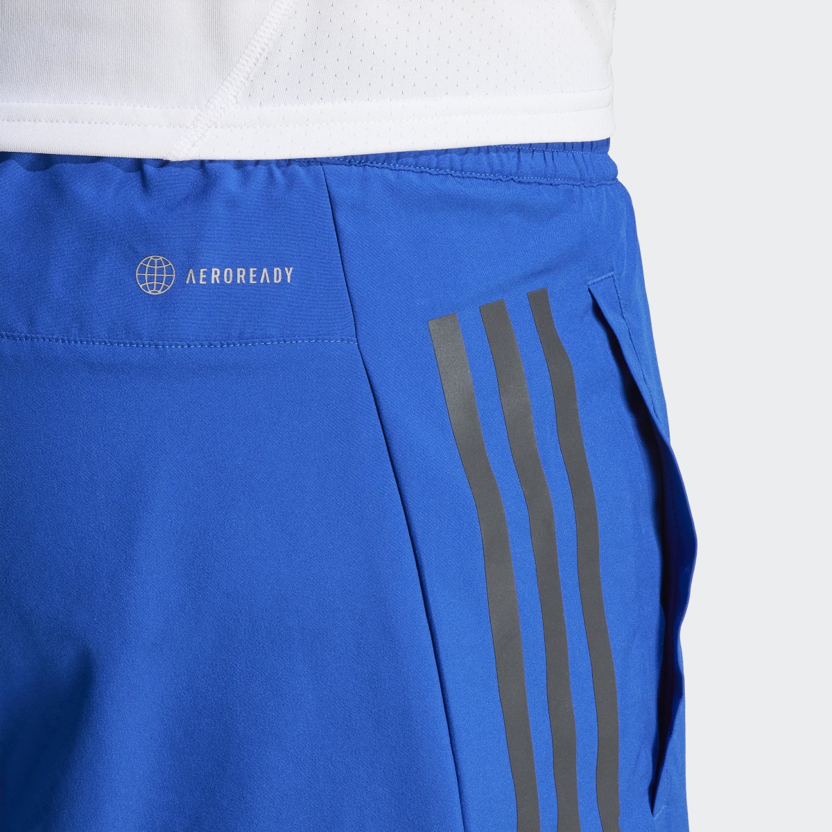 Adidas Run Icon Full Reflective 3-Stripes Shorts. 6