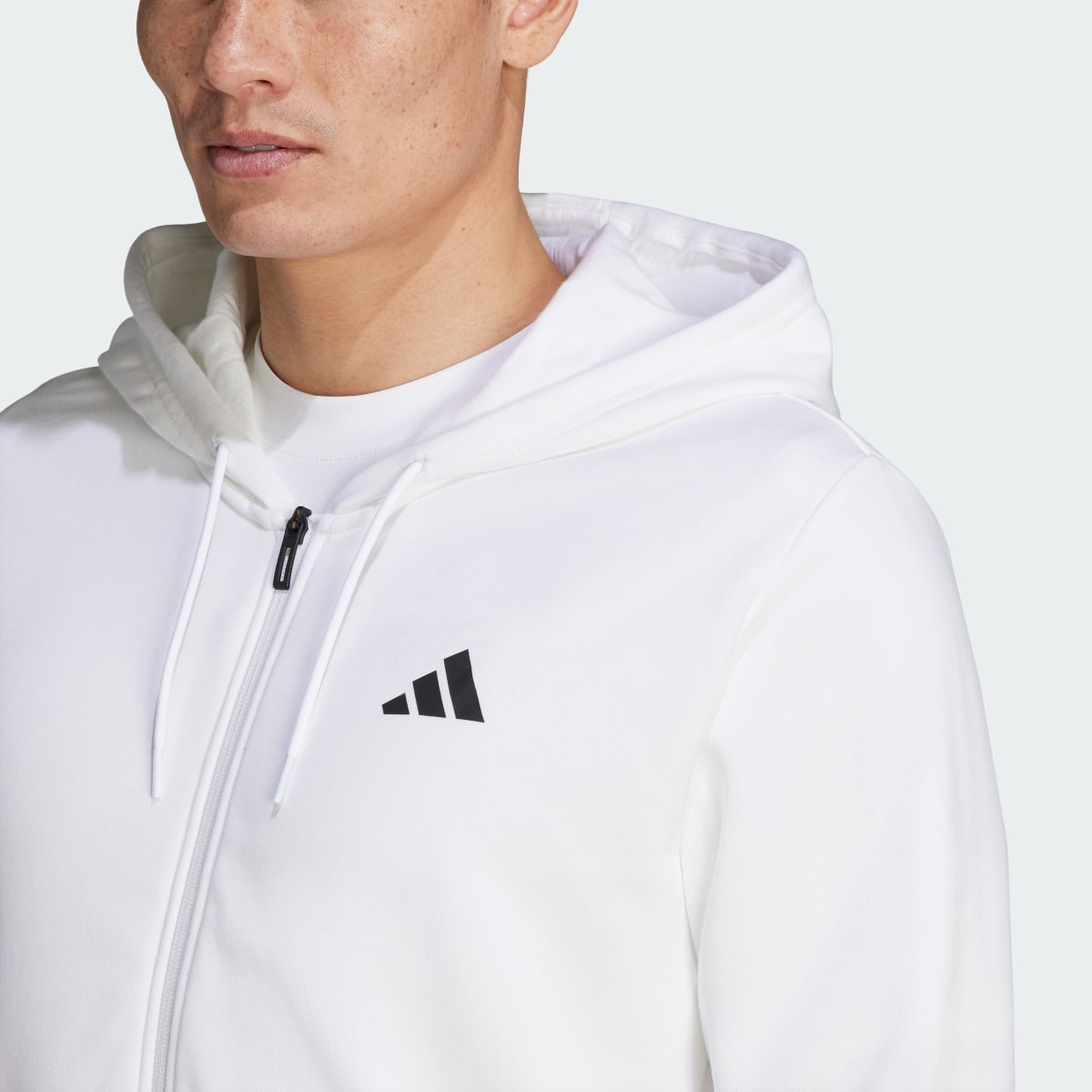 Adidas Veste à capuche de tennis entièrement zippée Club Teamwear. 7