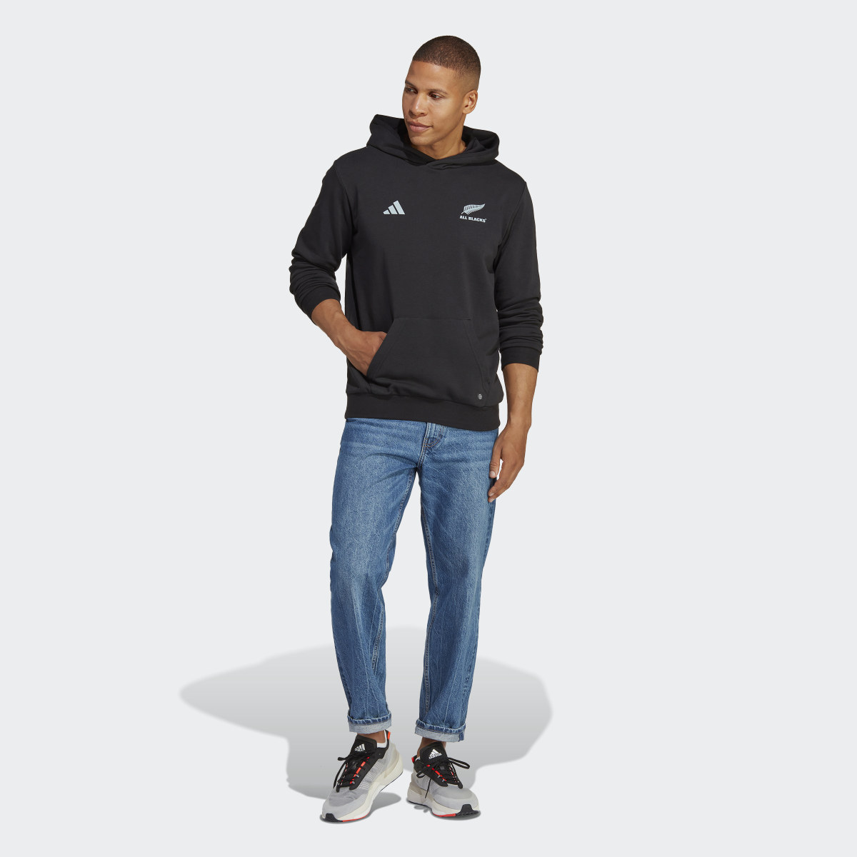 Adidas All Blacks Rugby Supporters Hoodie. 4