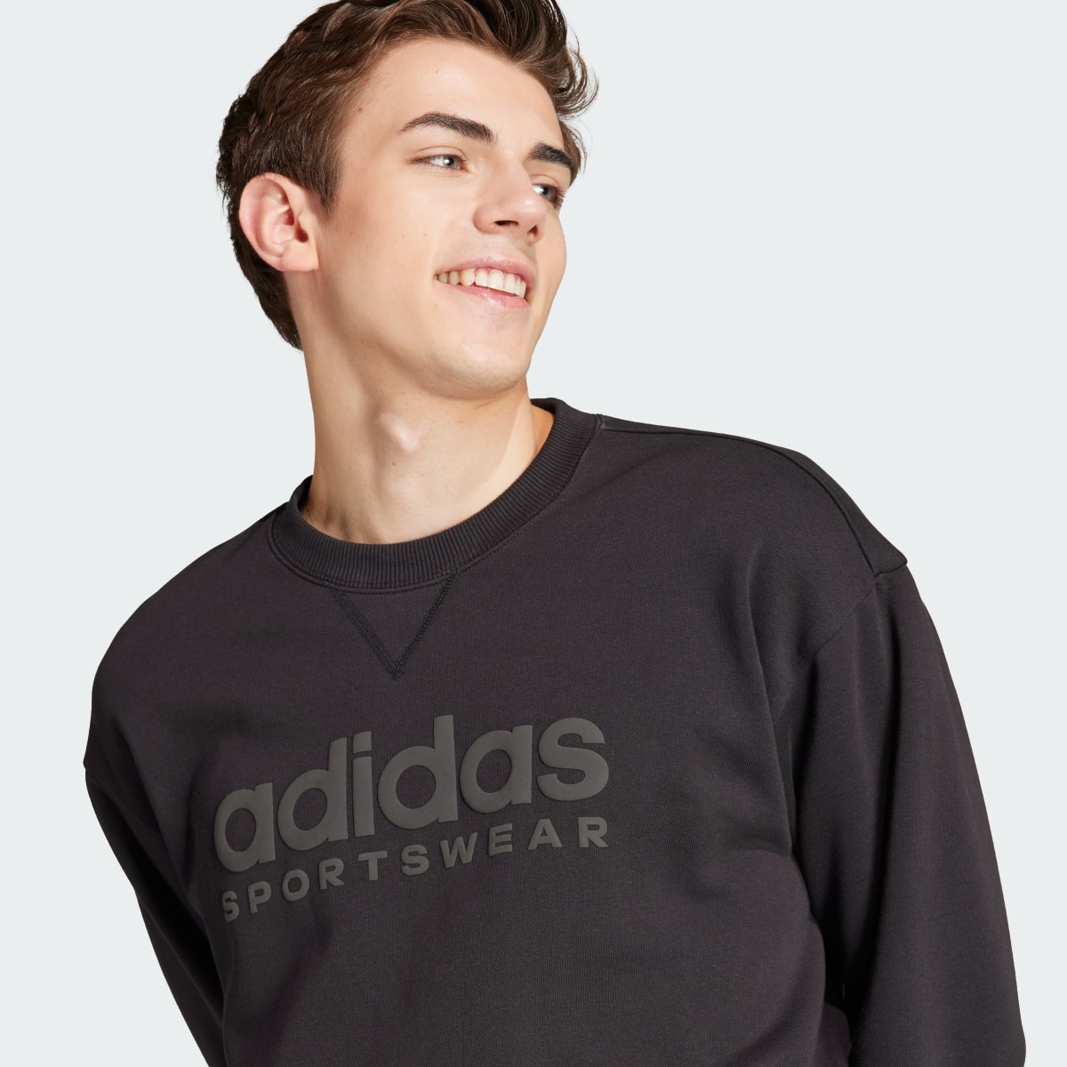 Adidas ALL SZN Fleece Graphic Sweatshirt. 6