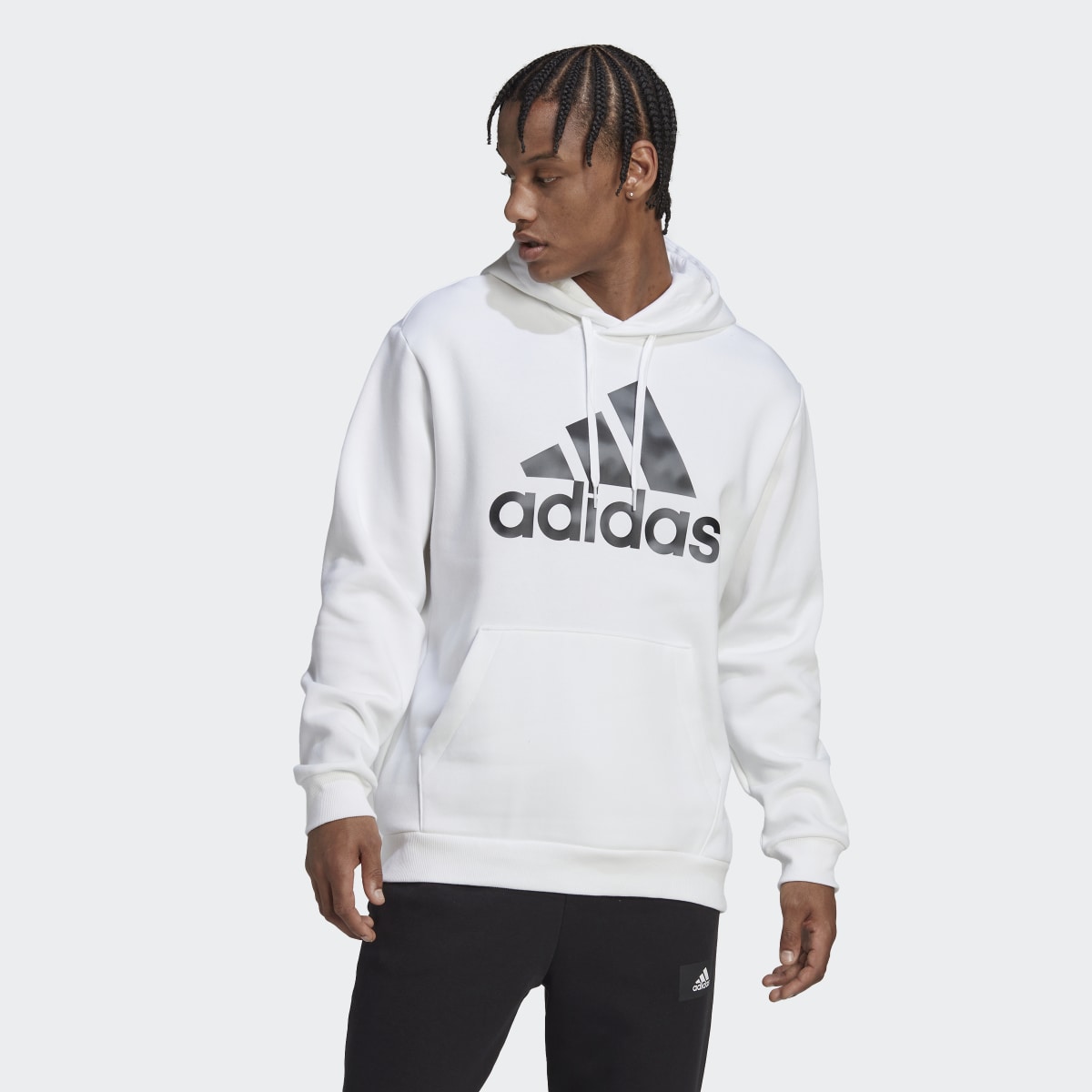 Adidas Essentials Camo Print French Terry Hoodie. 4