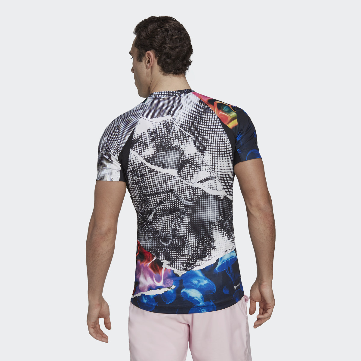 Adidas Tennis U.S. Series Printed FreeLift Tee. 4