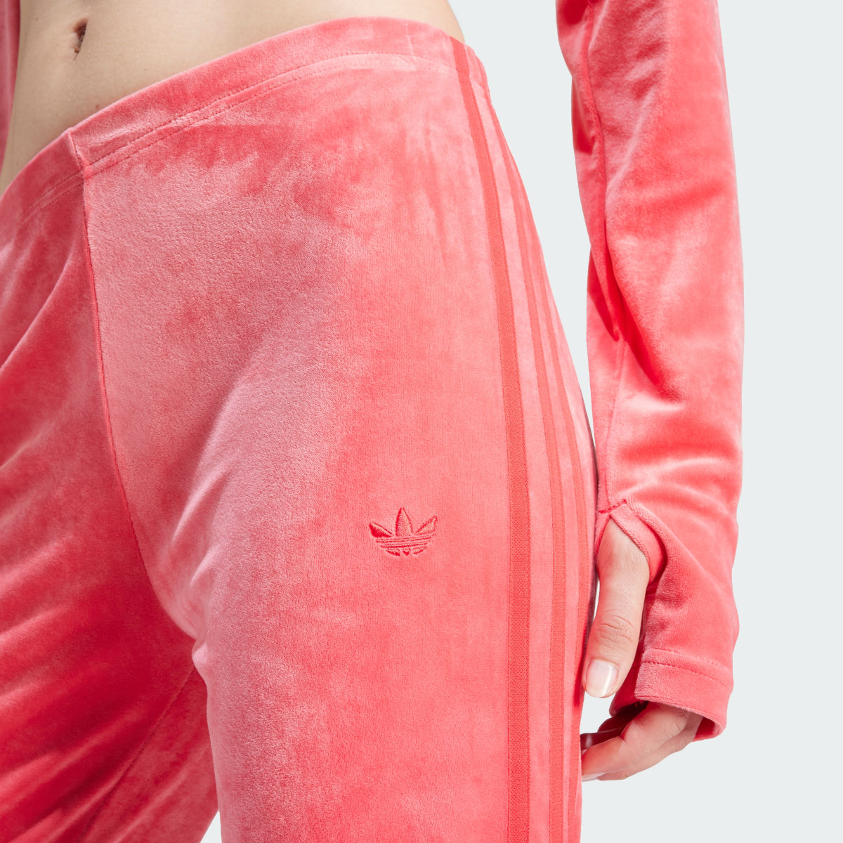 Adidas Crushed Velvet Flared Pants. 5