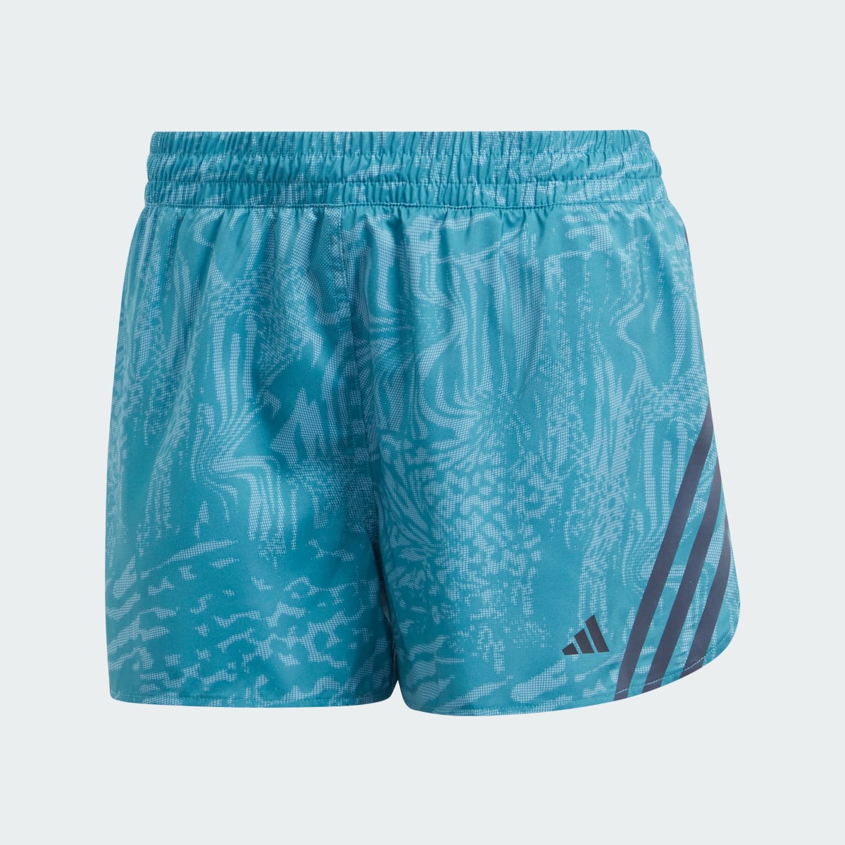 Adidas Run Icons 3-Stripes Allover Print Running Shorts. 4