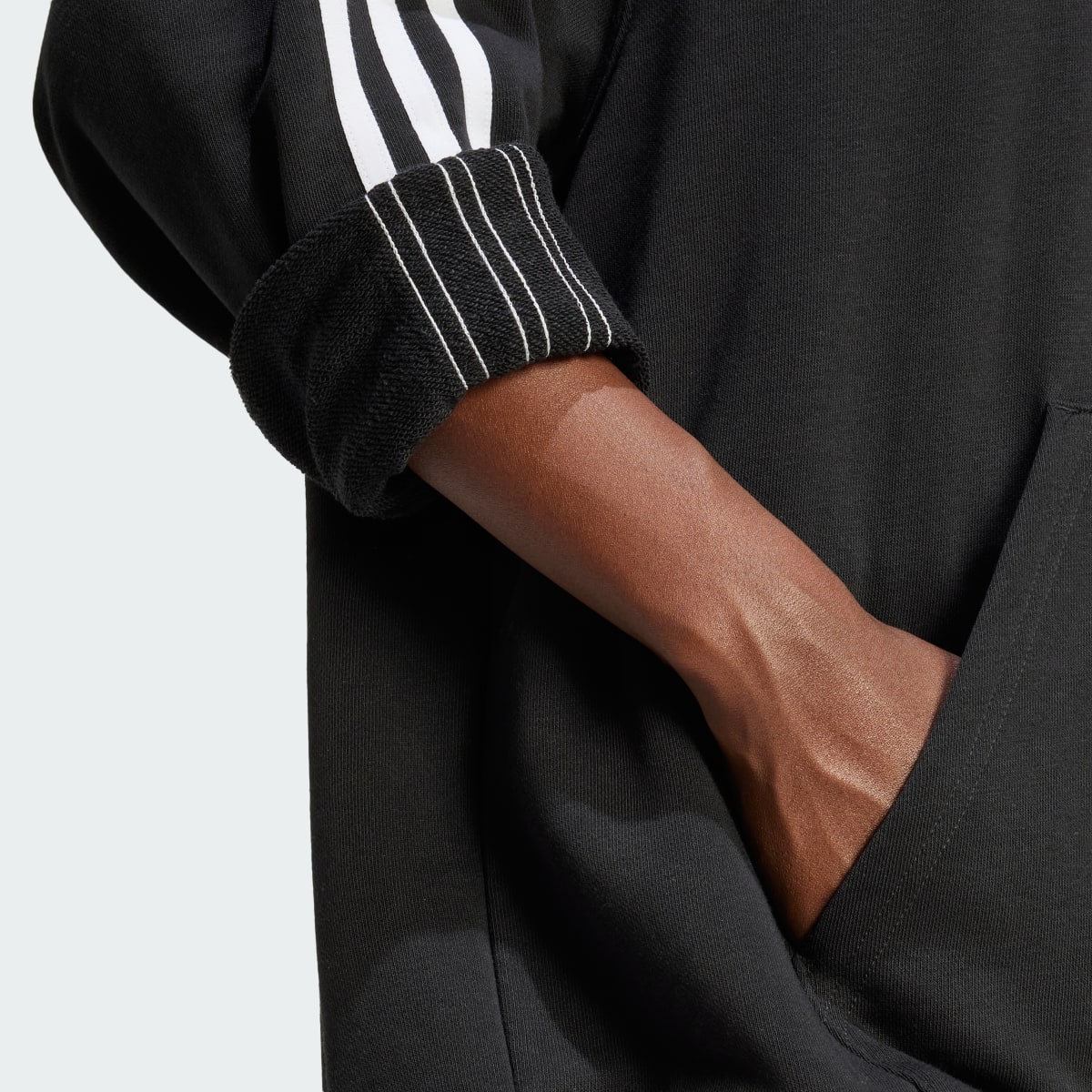 Adidas Camisola Oversize com Capuz 3-Stripes Adicolor. 7