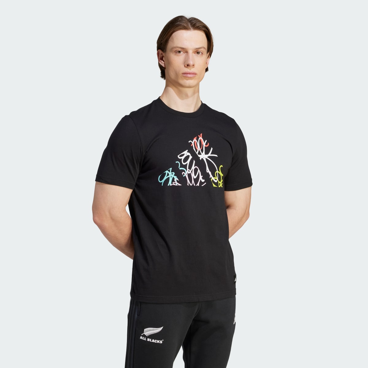 Adidas All Blacks Graphic T-Shirt. 4