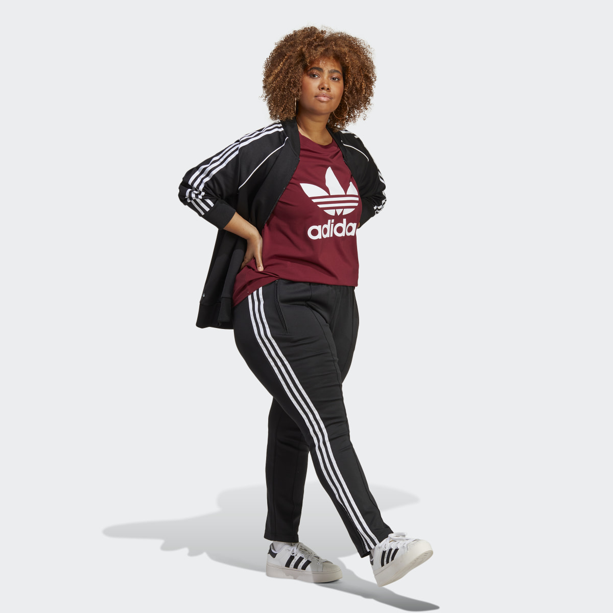 Adidas T-shirt Trefoil Adicolor Classics (Plus Size). 4