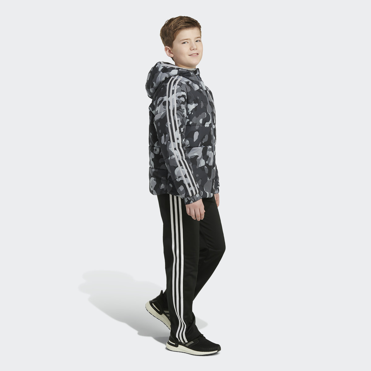 Adidas Camo Allover Print Puffer Jacket. 4