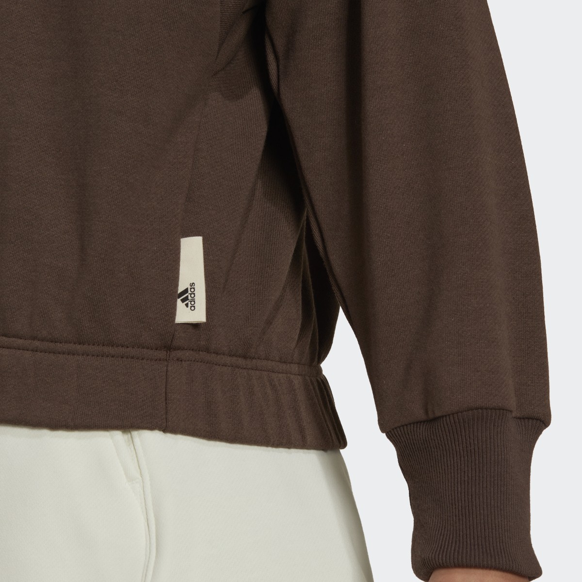 Adidas Studio Lounge Cropped Hoodie. 7