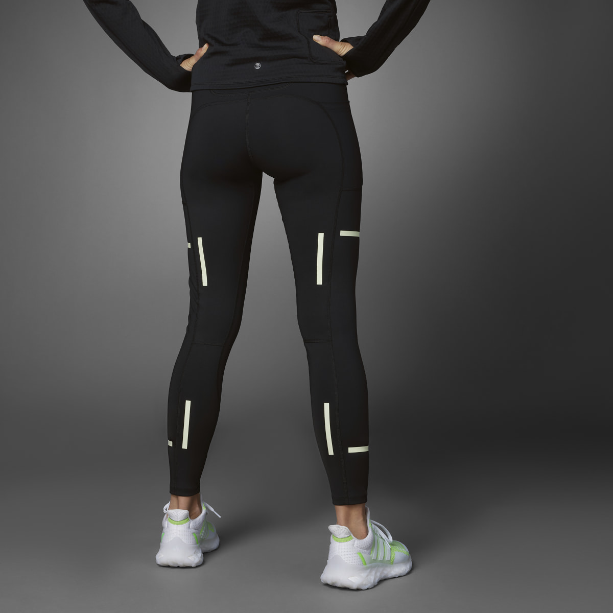 Adidas Leggings da running Fast Impact Reflect At Night X-City Full-Length. 4