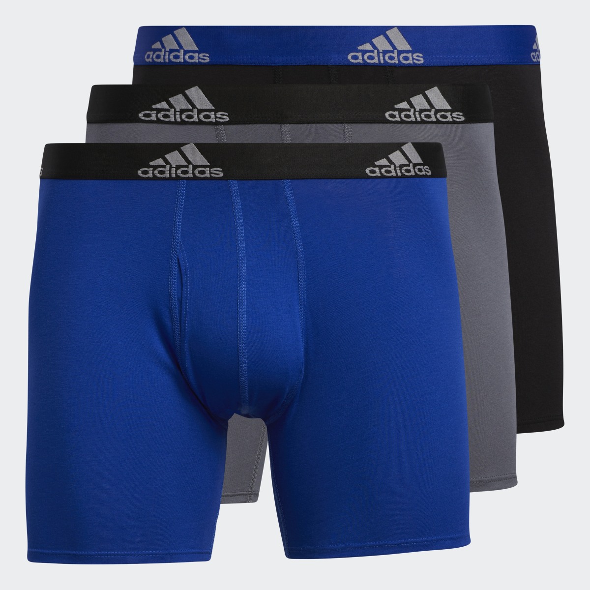 Adidas Stretch Cotton Boxer Briefs 3 Pairs - EX4452