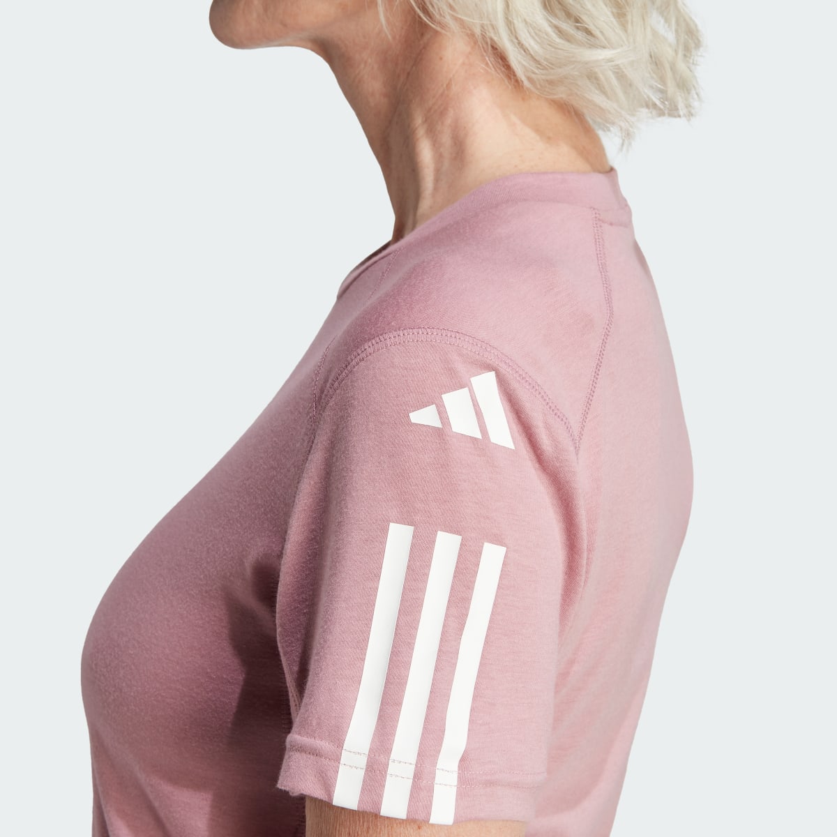 Adidas Train Essentials Train Cotton 3-Stripes Crop Tee. 6