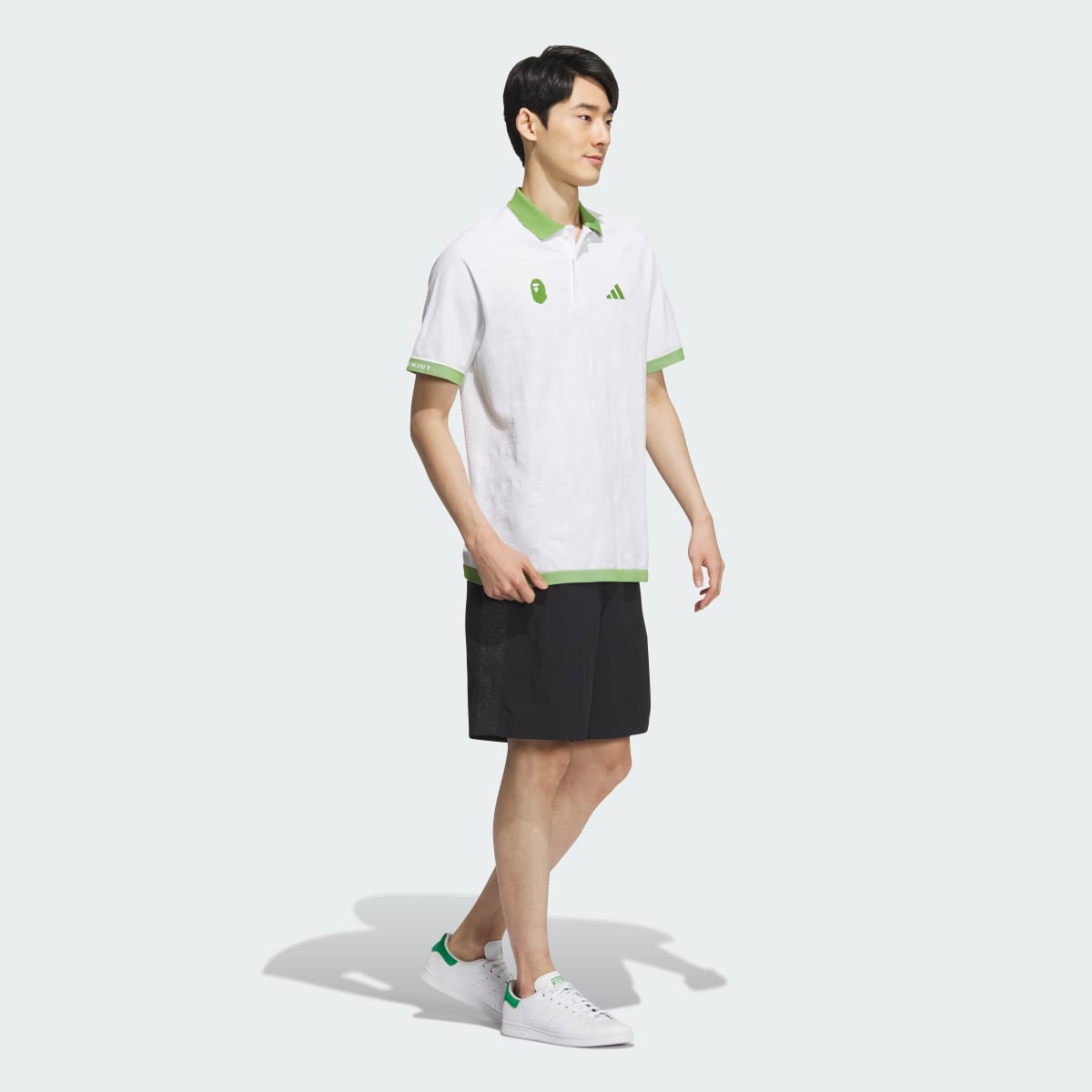 Adidas BAPE x adidas Short Sleeve Golf Polo Shirt. 4