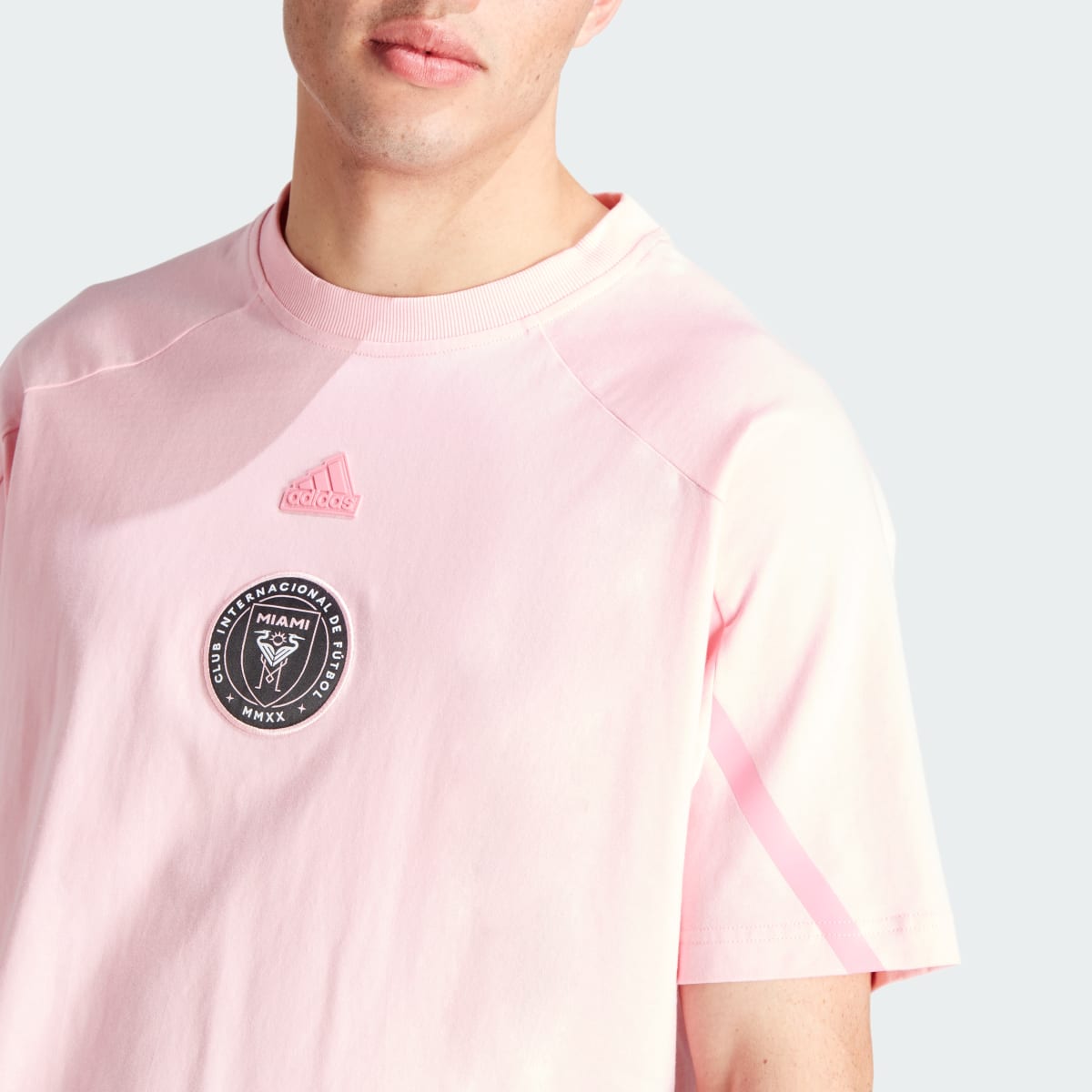 Adidas Inter Miami CF Designed for Gameday Travel T-Shirt. 7