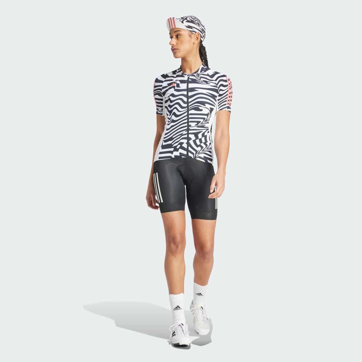 Adidas Essentials 3-Stripes Fast Zebra Cycling Jersey. 5