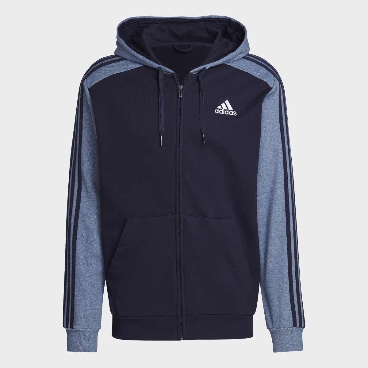 Adidas Essentials Mélange French Terry Full-Zip Hoodie. 5