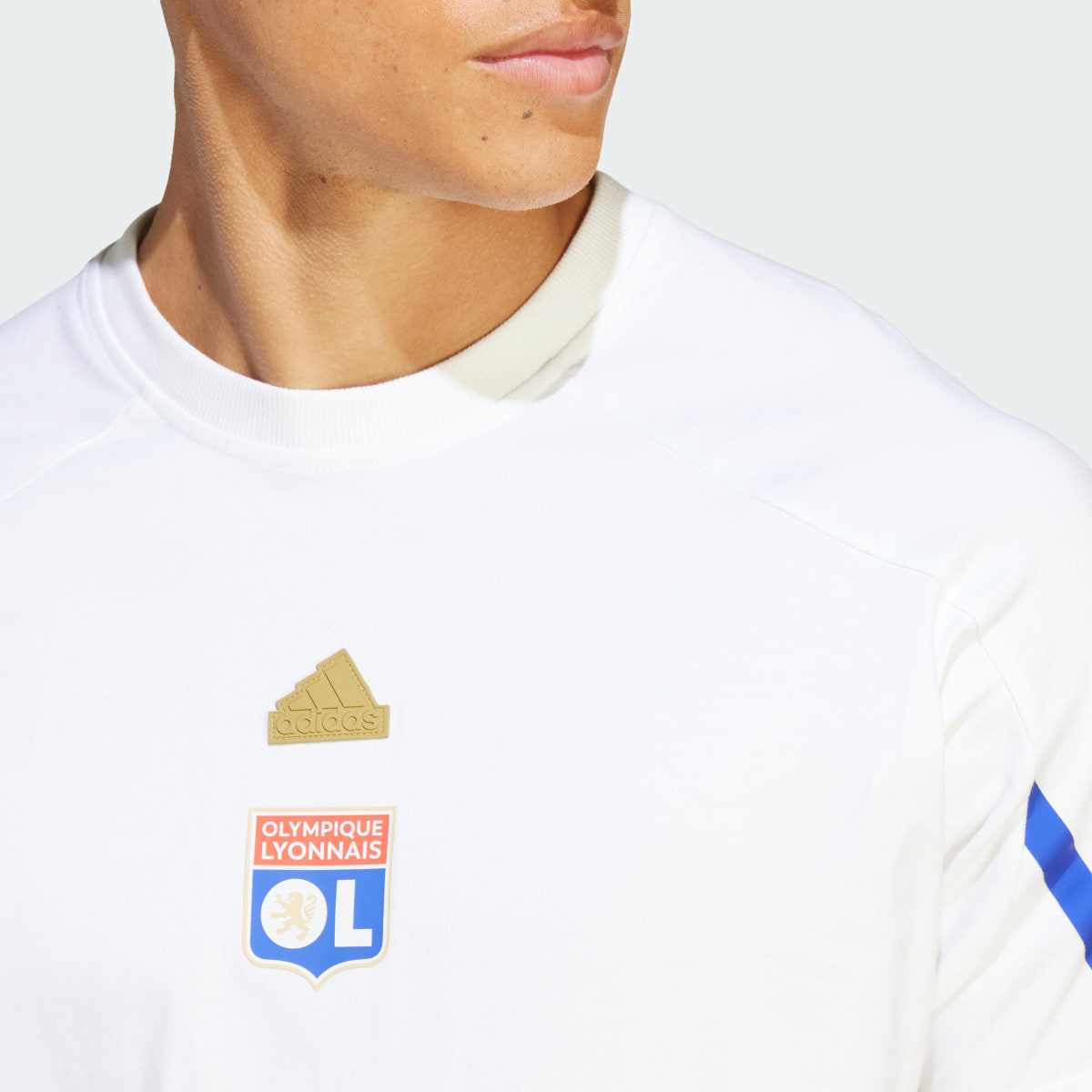 Adidas Olympique Lyonnais Designed for Gameday T-Shirt. 6