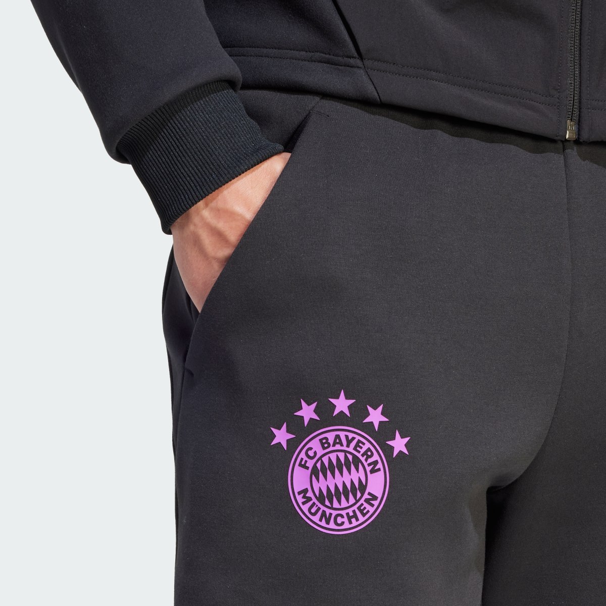 Adidas FC Bayern Designed for Gameday Tracksuit Bottoms. 5