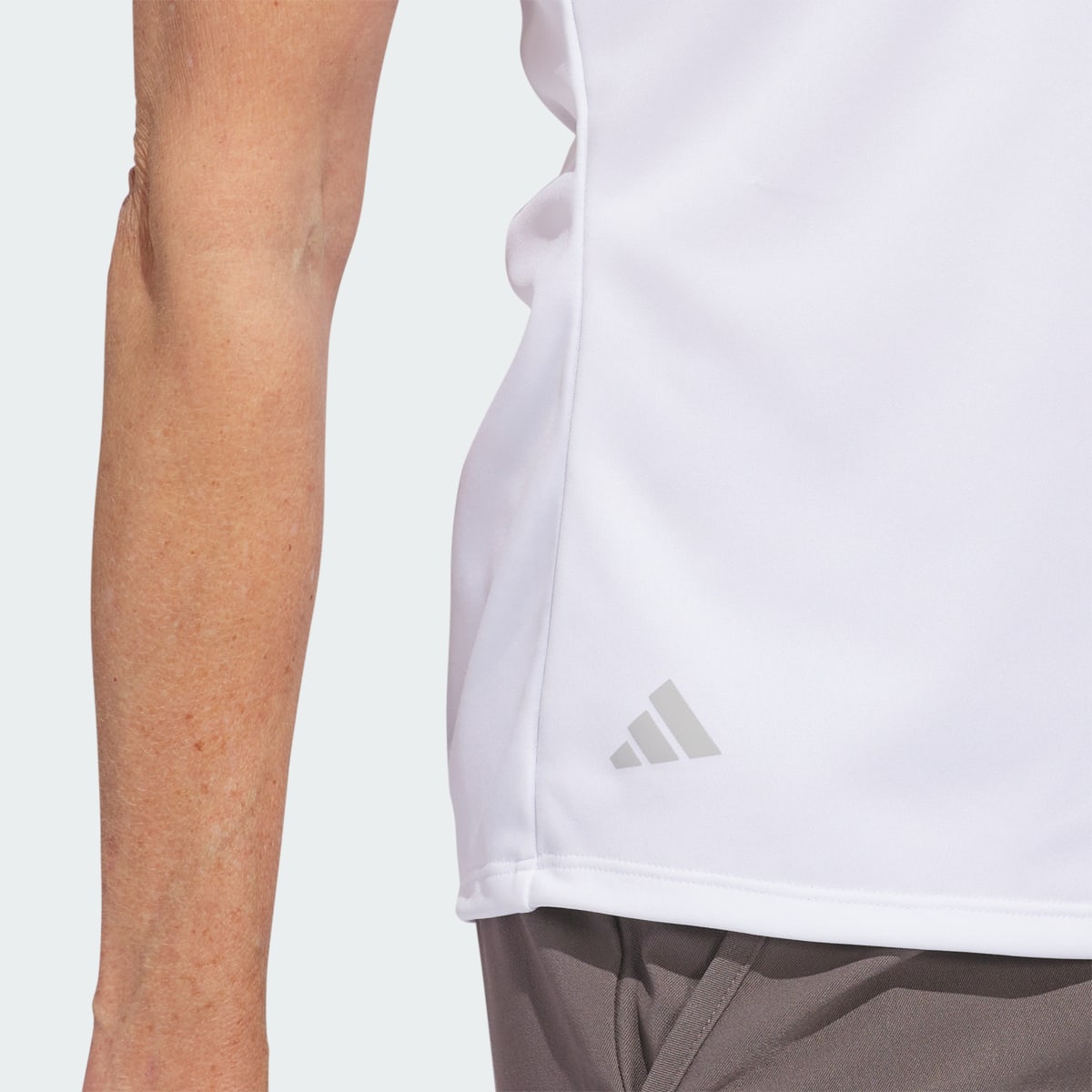 Adidas Women's Solid Performance Short Sleeve Polo Shirt. 7