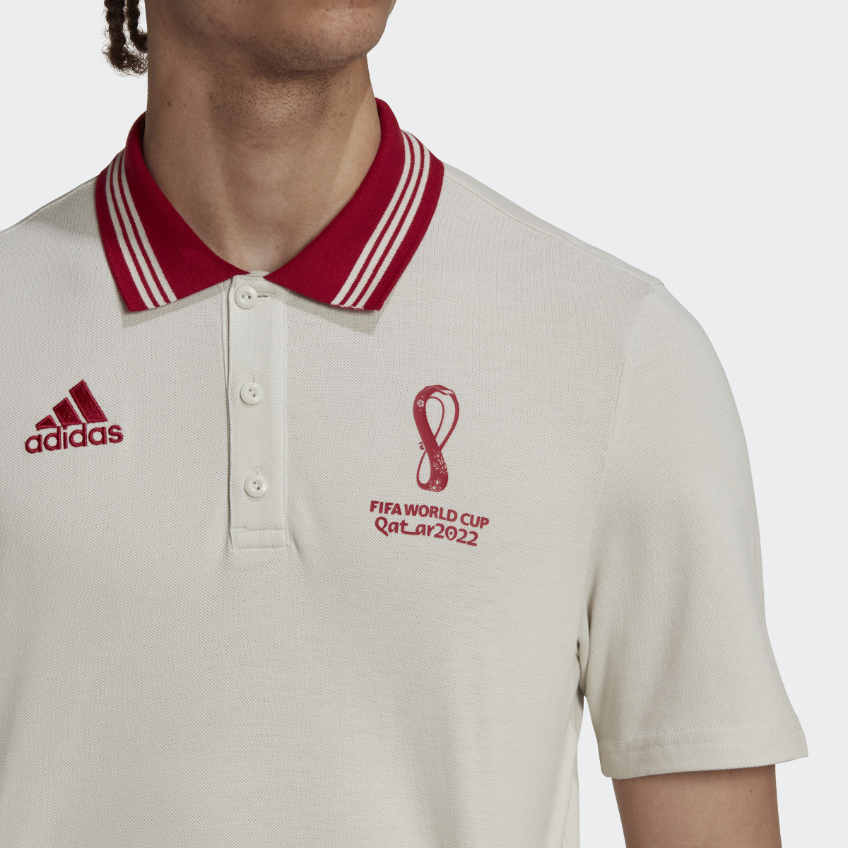 Adidas FIFA World Cup 2022™ Official Emblem Polo Shirt. 6