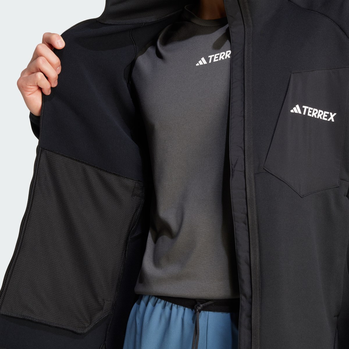 Adidas VESTE ENTIÈREMENT ZIPPÉE MOLLETON ÉPAISSEUR MOYENNE TERREX XPERIOR. 7