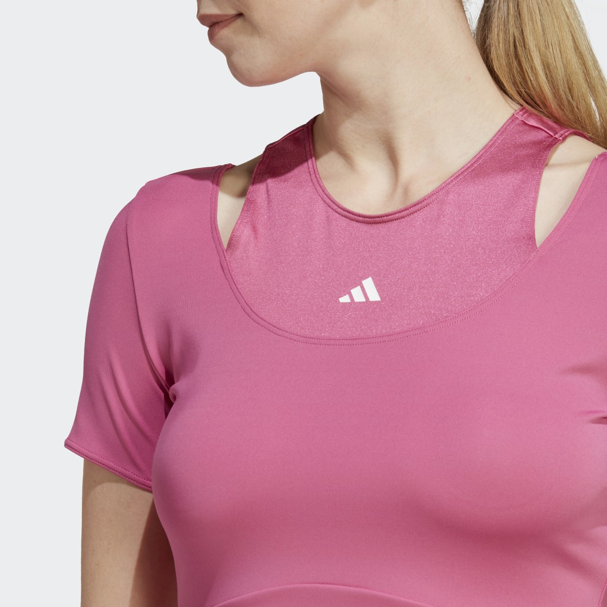 Adidas HIIT AEROREADY Crop Training T-Shirt. 6