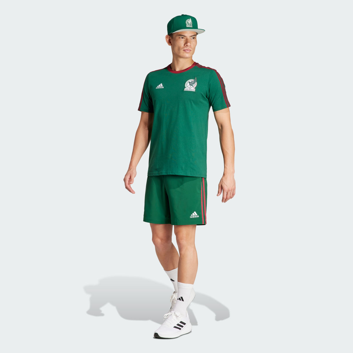 Adidas Playera ADN 3 Franjas Selección Nacional de México. 6