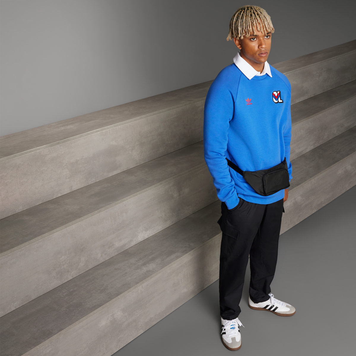 Adidas Olympique Lyon Essentials Trefoil Sweatshirt. 5