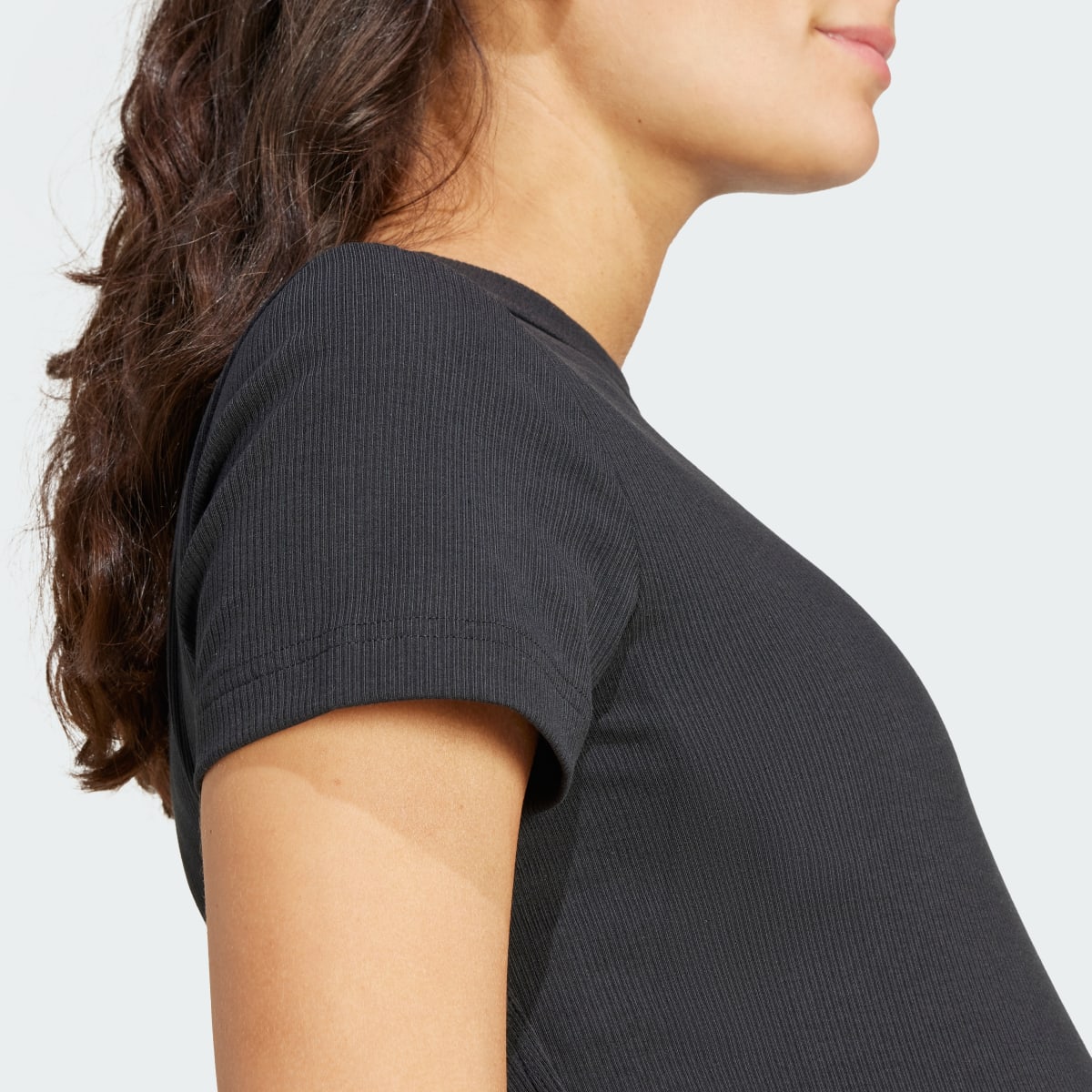Adidas Ribbed Fitted T-Shirt (Maternity). 6