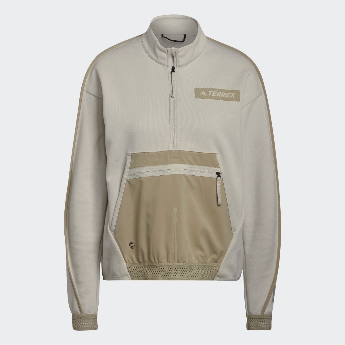 Adidas Felpa Terrex Hike Half-Zip Pocket Midlayer. 5