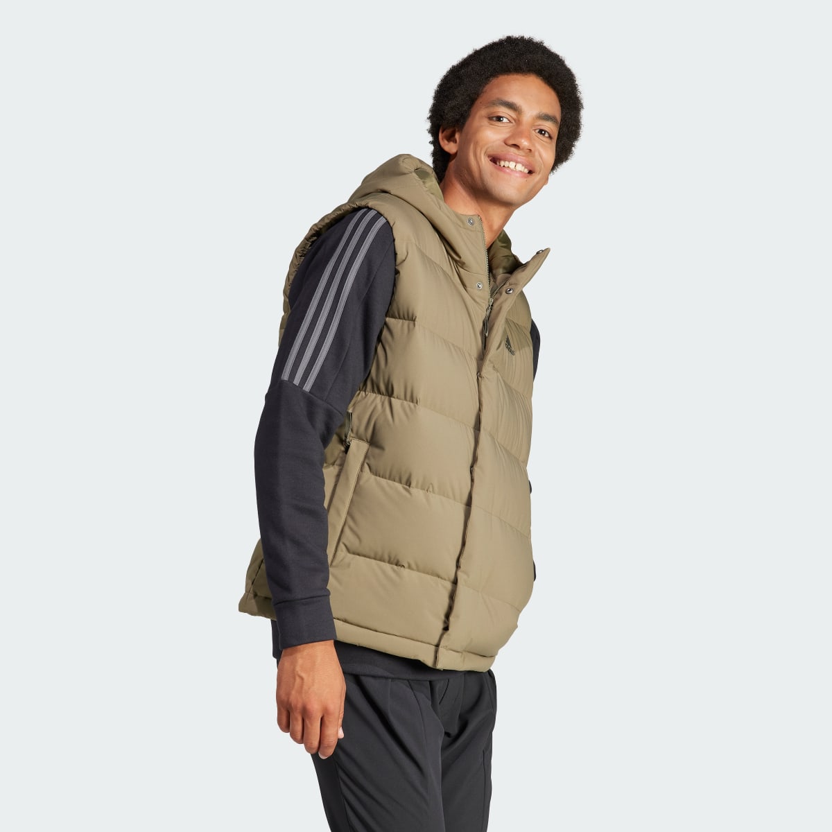 Adidas Helionic Hooded Down Vest. 4