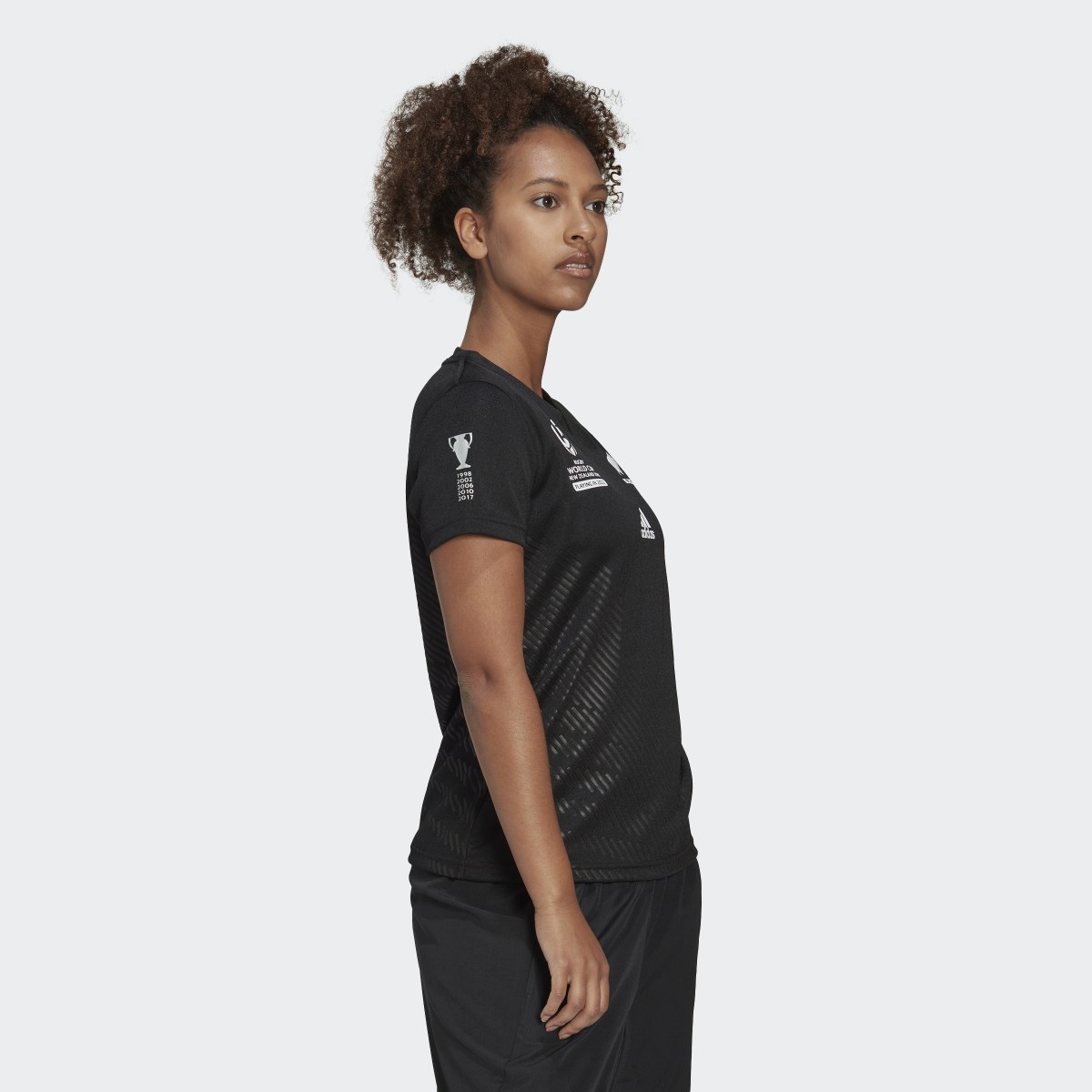 Adidas Black Ferns Rugby World Cup Home Jersey. 8