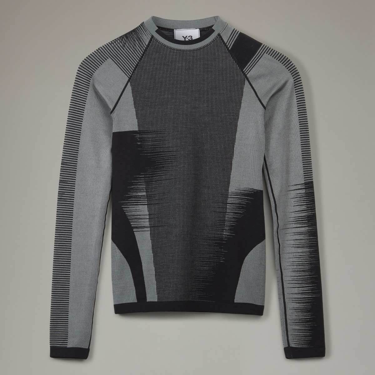 Adidas Y-3 Engineered Knit Long Sleeve Baselayer Shirt. 5