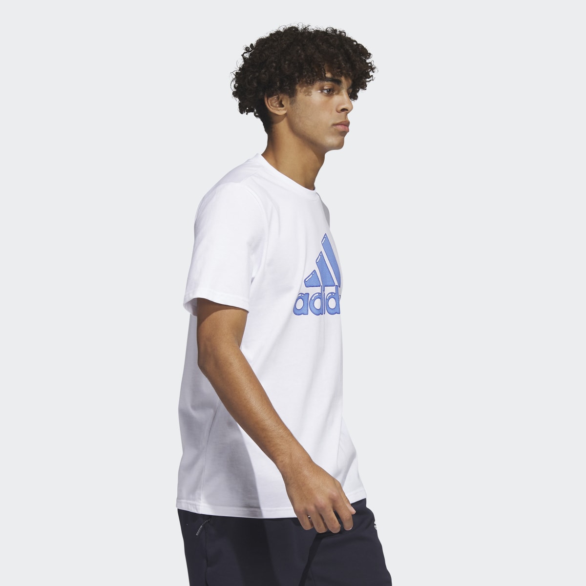 Adidas Logo Pen Fill - Sportswear Graphic Tee. 4