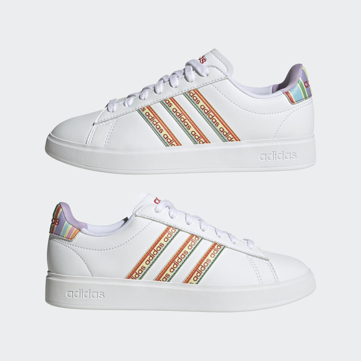 Adidas Grand Court Cloudfoam Lifestyle Court Comfort Shoes. 8