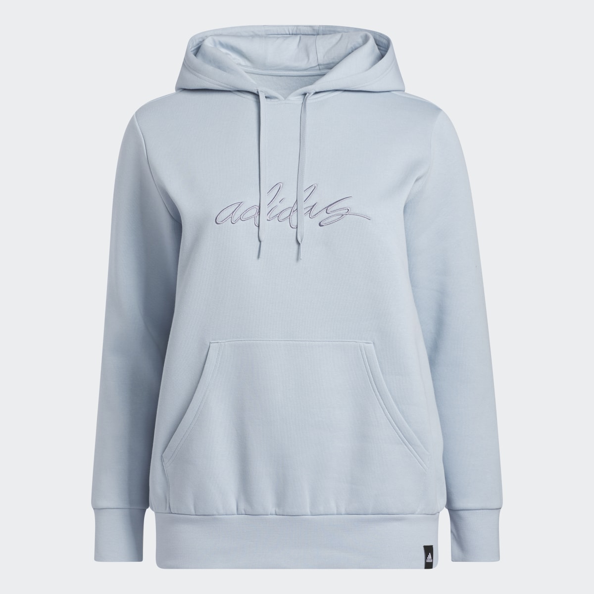 Adidas Embroidered Logo Hoodie (Plus Size). 5