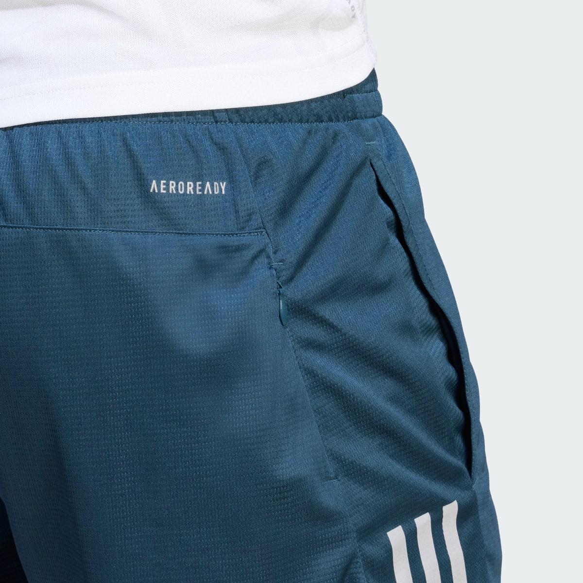 Adidas Own the Run Carbon Measured Shorts. 5