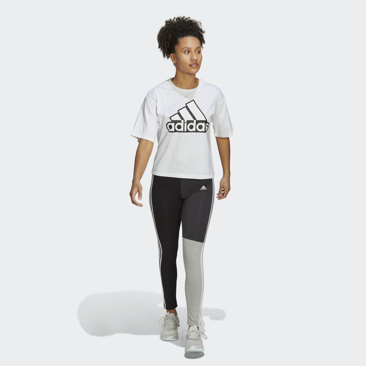 Adidas Leggings de Algodão 3-Stripes Essentials. 4