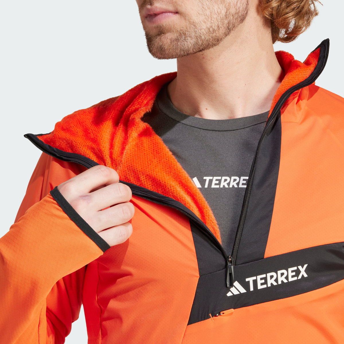 Adidas TERREX Techrock Ultralight 1/2-Zip Hooded Fleece Jacket. 7