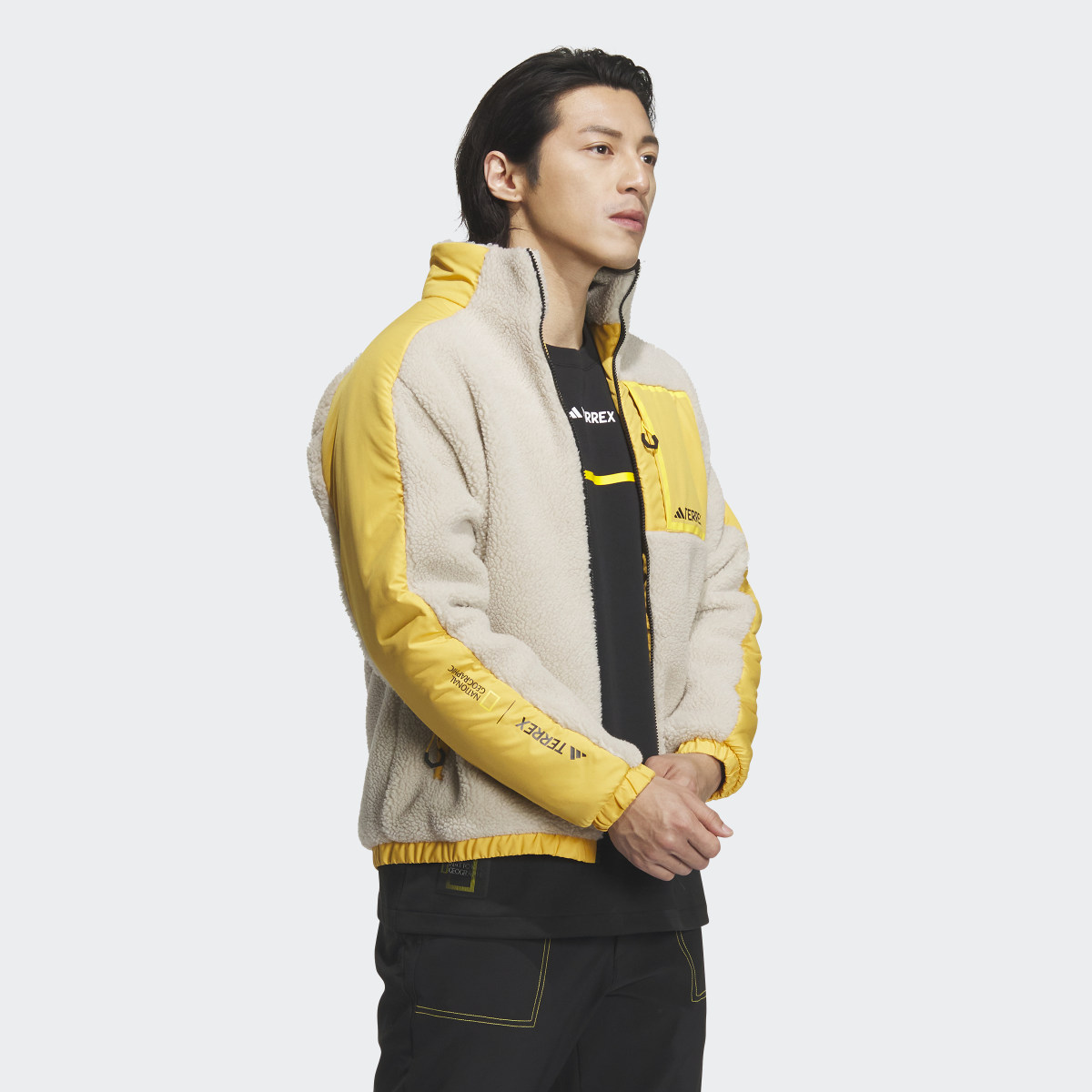 Adidas Chaqueta National Geographic High-Pile Fleece. 4