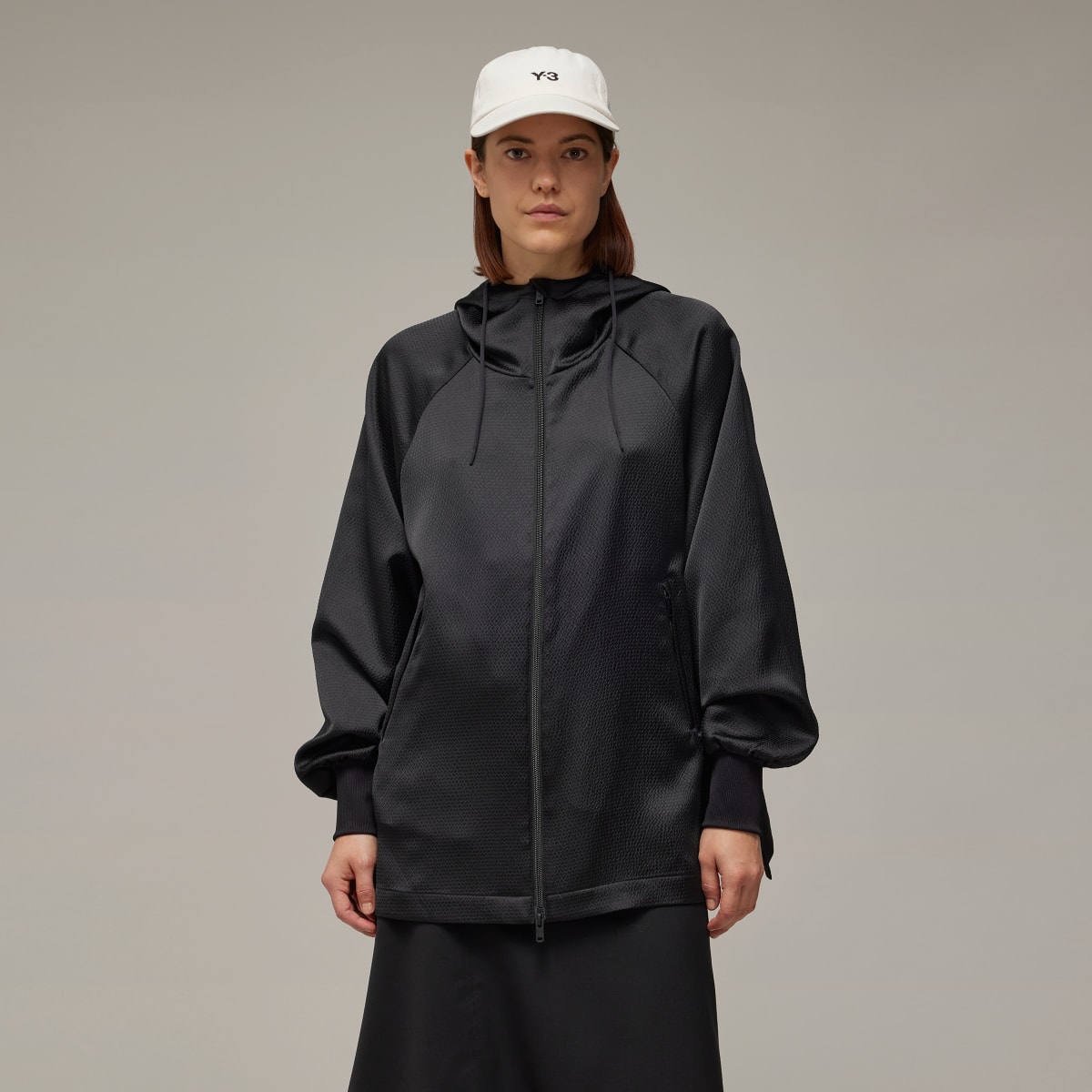 Adidas Y-3 Tech Seersucker Zip Hoodie. 2